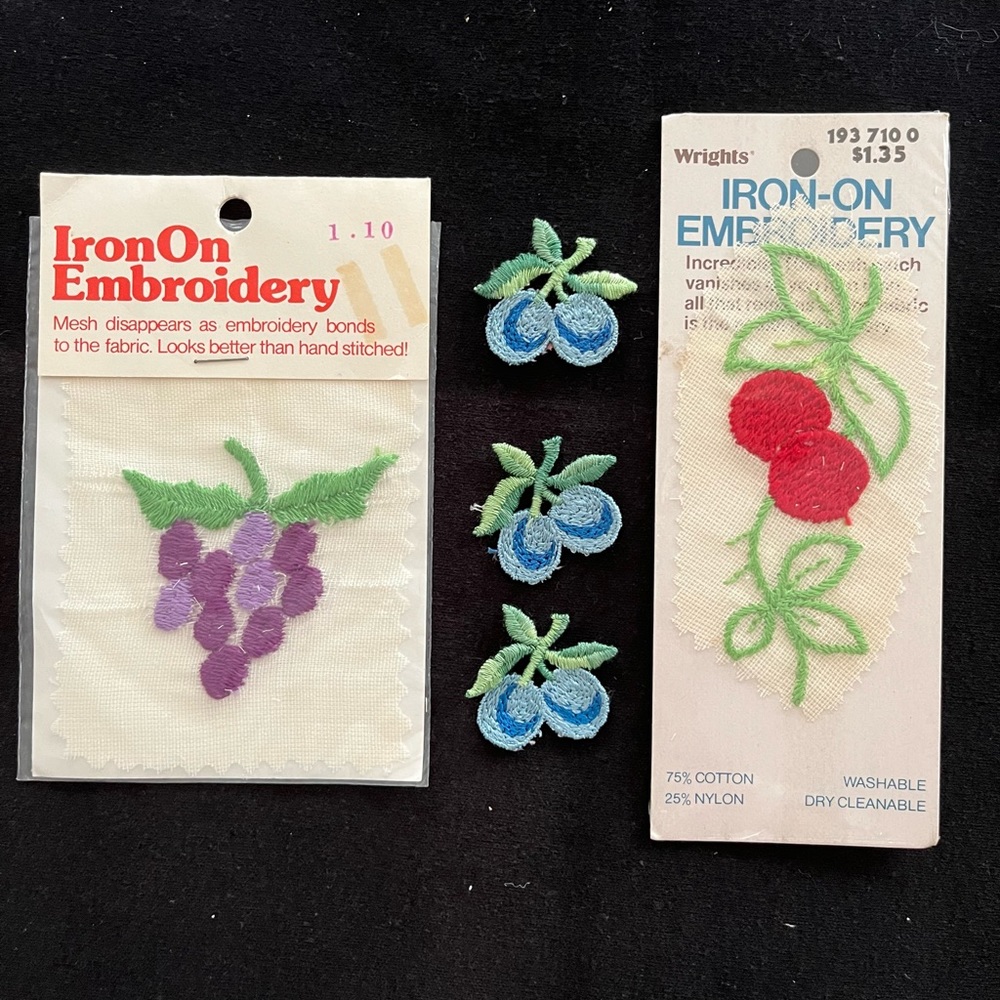 Vintage embroidered appliqués 3/$10